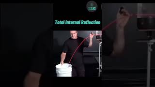 Total Internal Reflection Experiment mindblowing shorts [upl. by Nylahs]