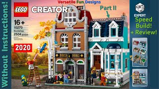 LEGO Creator Expert Bookshop 10270 PART II  Review amp Build Without Instructions throwbackthursday [upl. by Harmaning]