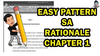 EASY PATTERN sa Rationale Introduction Chapter 1 sa Research [upl. by Valina]