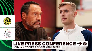 🎙️ LIVE 1745  Persconferentie John van t Schip amp Sivert Mannsverk  BodøGlimt  Ajax [upl. by Nnaira]