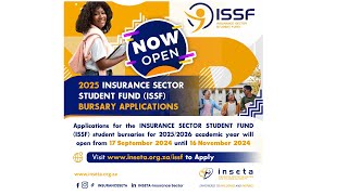 Insurance Sector Student Fund ISSF 2025 Application Window [upl. by Anagrom587]