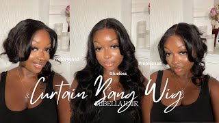 CURTAIN BANGS GLUELESS HD WIG😍😍😍 FROM SUBELLA HAIR [upl. by Drusie]