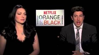 Orange is the New Black  Laura Prepon and Jason Biggs Interview [upl. by Perkoff271]