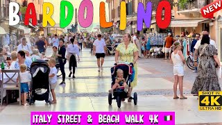 Bardolino Lake Garda Italy Street amp Beach Walk 4K 60fps Beautiful Village In Lake Garda  Italy [upl. by Ott616]