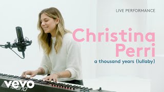 Christina Perri  quota thousand years lullabyquot Live Performance  Vevo [upl. by Sheena]