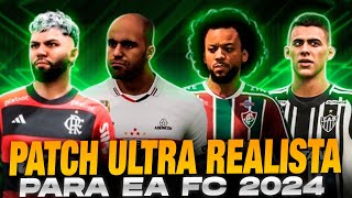 O MELHOR PATCH para EA FC 25 e EA FC 24🔥 BRASILEIRÃO A B C FACES UNIFORMES NOVOS CAMPEONATOS [upl. by Williamsen]