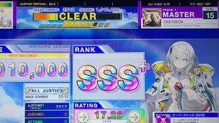 【CHUNITHM】ENDYMION MASTER ALL JUSTICE CRITICAL 理論値 [upl. by Kcirre]