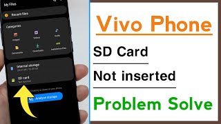 Vivo Phone SD Card Not inserted Problem Solve [upl. by Rosalinde]