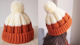 🔴Nuevo Diseño Gorro Tejido a crochet para NIÑOS y ADULTOS‼ [upl. by Dido]