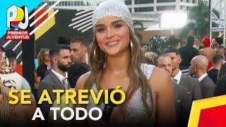 Clarissa Molina en Premios Juventud 2024 la dominicana se atrevió a todo con su look en la alfombra [upl. by Notsej]