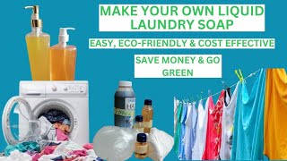 Make your own Liquid Laundry Soap at Home Easy CostEffective amp Eco Friendly laundrysoapdiy [upl. by Aryc]