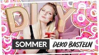 SOMMER DEKO basteln 🏖 💝✂️ [upl. by Eiggem]