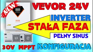 New iNVERTER VEVOR 24V  MAŁY ale MOCARZ STAŁA FAZA [upl. by Simons487]