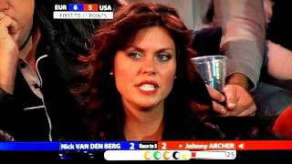 Mosconi Cup 2012 Day 3 Match 2 Van Den Berg vs Archer [upl. by Maidie26]