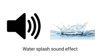 Water Splash Sound Effect  Water Throwing from Bucket 🪣 Sound Effect [upl. by Borrell]