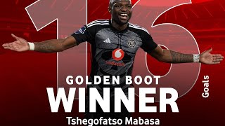 MABASAS JOURNEY TO GOLDEN BOOT DSTV PREMIERSHIP LEAGUE 20232024 SEASON 16 GOALS [upl. by Ycak630]