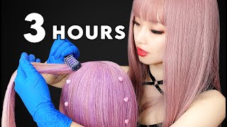 ASMR Sleep Session  3 Hours of Hair Treatments [upl. by Pacorro]