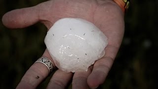 Hail Storm at Sturgis Rally Full Throttle Saloon 2009 [upl. by Adnoraj]