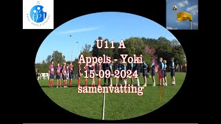 Korfbal U11A Appels  Joki 15092024 samenvatting [upl. by Nosac281]