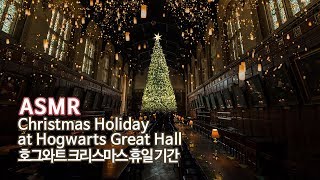 ASMR Harry Potter●호그와트의 크리스마스 휴일 기간 그레이트 홀 입체음향  구독자 30만 기념  Christmas at Hogwarts [upl. by Ahsanat]