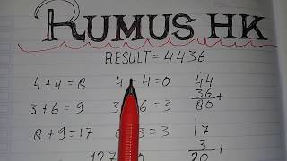 Rumus TOGEL HK 2D 3D 4D 100 tembus [upl. by Adrien232]