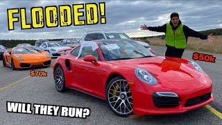 Buying FLOODED Supercars at Salvage Auction for CHEAP [upl. by Honebein280]