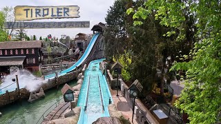 NEW 2024 Tiroler Wildwasserbahn  4K Front Seat POV  Europa Park  Tirol Log Flume 2024 [upl. by Udelle878]