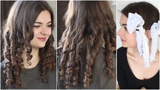 Victorian Rag Curls  Historical Hairstyling Tutorial [upl. by Oyr]