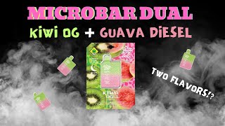 TRYING the MICROBAR DUAL Kiwi OG and GUAVA DIESEL [upl. by Emilio]