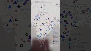 Minerals amp Energy Resources Mapwork ✨️ mappingupscncert upscnotesupscgeography youtubeshorts [upl. by Odlaniger188]