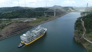 BigLift Baffin passing the Panama Canal [upl. by Theodor513]