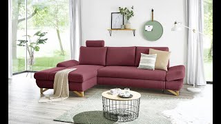 Ecksofa quotSkalmquot Velours mit Bettfunktion [upl. by Lalaj]