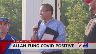 Outgoing Cranston Mayor Allan Fung tests positive for COVID19 [upl. by Shuma702]