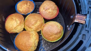 Air Fryer Corn Muffins From Boxed Jiffy Corn Muffin Mix YOU WILL LOVE THESE MUFFINS 🌽😋👍 [upl. by Calida]