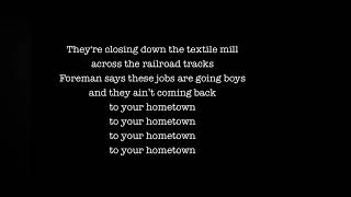 My hometown by Bruce springsteen with lyrics [upl. by Iralav]