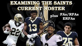 Examining the Saints Current Roster UFAs RFAs and ERFAs [upl. by Asina]