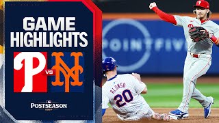 Phillies vs Mets Game Highlights 10924  MLB Highlights [upl. by Bala]