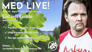 MED LIVE Gäst  Jens Ganman [upl. by Welby]