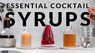 Essential cocktail syrups  5 syrups you ABSOLUTELY need [upl. by Johansen]