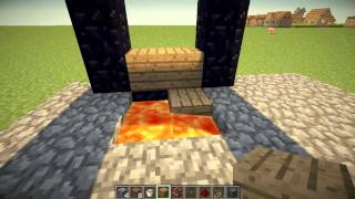 Tutorial  Acendendo o Portal do Nether com Madeira e Lava [upl. by Carley12]