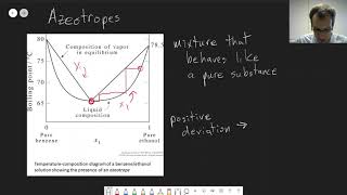 Chapter 24 Azeotropes  CHM 307  092 [upl. by Eesdnyl]