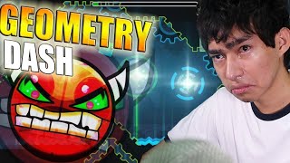 MI PRIMER NIVEL DEMONÍACO   Deadlocked  Geometry Dash  Fernanfloo [upl. by Averyl]