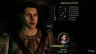 Dragon Age Origins  Character Creation [upl. by Dibbell333]