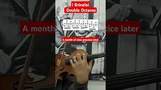 I Brindisi double octaves after a month of slow practice practice violinist violintechnique [upl. by Lyris366]