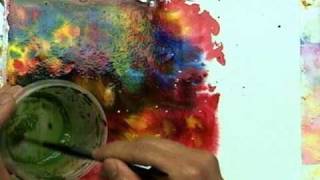 How To Construct a Watercolor Paper Jewelry Pendant video 1 [upl. by Kessler576]