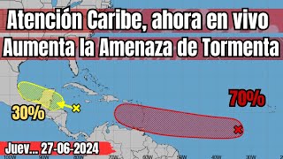 Atención Caribe aumenta la amaneza de tormenta México EEUU y Centroamérica lluvias envivo [upl. by Brom]