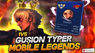 TOP 1 GLOBAL GUSION TYPER  YENİ BUILD İLE BÖYLE BİR HASAR YOK [upl. by Ydroj]