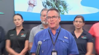 Tuesday update Manatee County officials discuss Hurricane Idalia preparations [upl. by Ellives995]