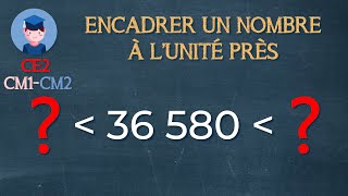 Encadrer un nombre à lunité près  CE2 CM1 CM2  Petits Savants [upl. by Nesnaj]