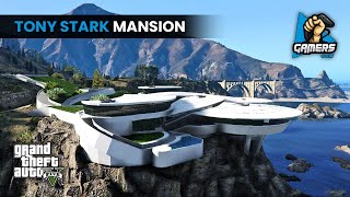 TONY STARK MANSION TOUR IN GTA WORLD  GTA 5 [upl. by Aimal]